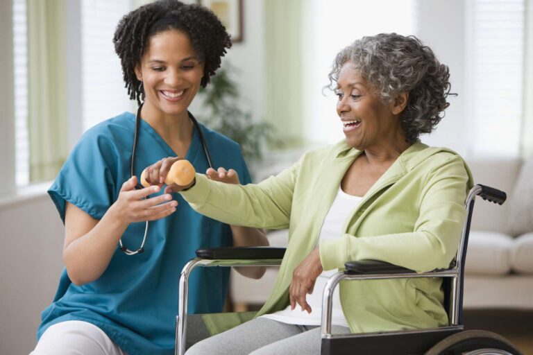 Nurse caring for Arthritis Patient