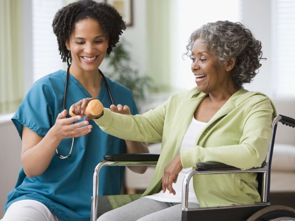 Nurse caring for Arthritis Patient